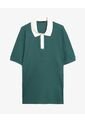 Polo Relaxed Tejida  Para Hombre Verde Seven Seven de Seven Seven