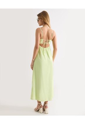 Vestido  Para Mujer M/Sisa Largo Color Verde Marca Seven Seven #28171491