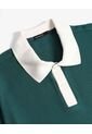 Polo Relaxed Tejida  Para Hombre Verde Seven Seven de Seven Seven