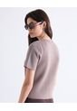 Camiseta  Para Mujer Manga Corta Cuello Redondo Color Taupe Marca Seven Seven #28096575 de Seven Seven
