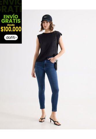 Jean Para Mujer Skinny Color Azul  Marca Seven Seven #28160835 Seven Seven