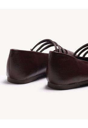 Baletas De Tiras Decorativas  Para Mujer Vino Seven Seven