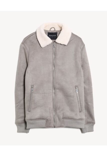 Chaqueta  Para Hombre Shearling Color Gris Marca Seven Seven #45080500