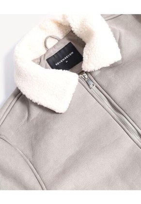 Chaqueta  Para Hombre Shearling Color Gris Marca Seven Seven #45080500