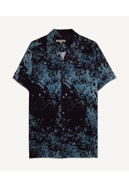 Camisa Para Hombre Manga Corta  Color Negro Marca Seven Seven #45011930