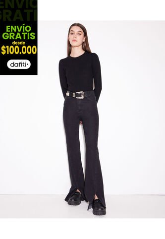 Jean Para Mujer Flare Color Negro Marca Seven Seven #28160716 Seven Seven