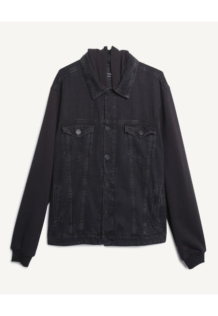 Chaqueta Para Hombre Trucker Color Negro Marca Seven Seven #45080368