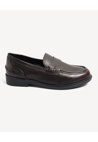 Mocasines De Acabado Pulido  Para Mujer Café Seven Seven Seven Seven