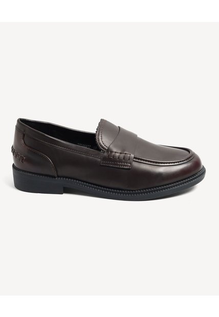 Mocasines De Acabado Pulido  Para Mujer Café Seven Seven