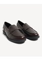 Mocasines De Acabado Pulido  Para Mujer Café Seven Seven de Seven Seven