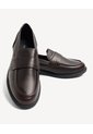 Mocasines De Acabado Pulido  Para Mujer Café Seven Seven de Seven Seven