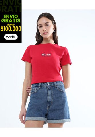 Short Para Mujer  Color Azul Medio Marca Seven Seven #28190965 Seven Seven