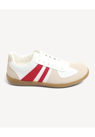 Tenis Casual De Textura  Para Mujer Blanco Seven Seven Seven Seven