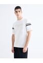 Camiseta Regular Estampada  Para Hombre Marfil Seven Seven de Seven Seven