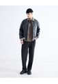 Chaqueta Bomber En Pu  Para Hombre Negro Seven Seven de Seven Seven