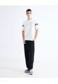 Camiseta Regular Estampada  Para Hombre Marfil Seven Seven de Seven Seven