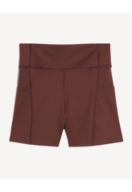 Short  Para Mujer Multiusos Punto Color Café Marca Seven Seven #28191122