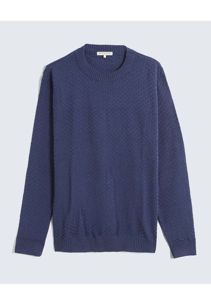 Saco Para Hombre Cuello Redondo Color Azul Marca Seven Seven #45330184