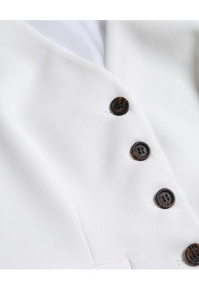 Chaleco Para Mujer Plano Color Marfil Marca Seven Seven #28250148