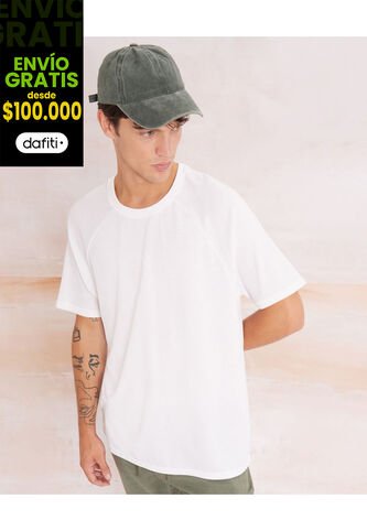 Camiseta Para Hombre Manga Corta Cuello Redondo Color Crudo Marca Seven Seven #45092305 Seven Seven