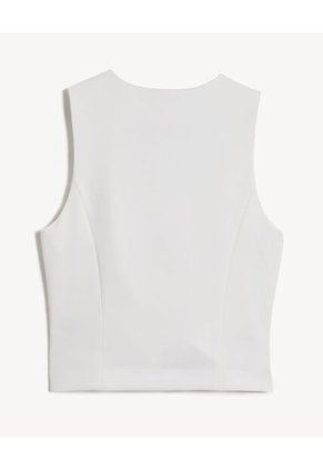 Chaleco Para Mujer Plano Color Marfil Marca Seven Seven #28250148