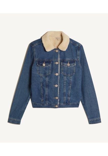 Chaqueta Trucker Mujer Seven Algodón Azul 28080840-5787