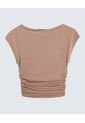 Camiseta Para Mujer Manga Corta Color Beige Marca Seven Seven #28096143 de Seven Seven