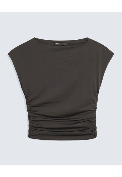 Camiseta Para Mujer Manga Corta Cuello Redondo Color Negro Marca Seven Seven #28096351