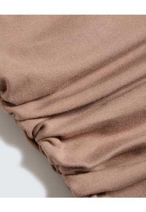 Camiseta Para Mujer Manga Corta Color Beige Marca Seven Seven #28096143