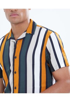 Camisa Para Hombre Manga Corta Color Verde Marca Seven Seven #45011948