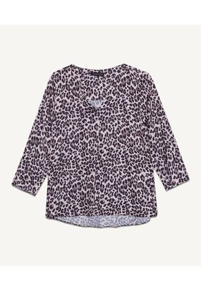 Blusa Para Mujer Manga 3/4 Color Beige Marca Seven Seven #28123839