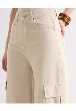 Jean Para Mujer Wide-Leg Color Crudo Marca Seven Seven #28160963