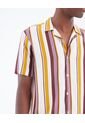 Camisa  Para Hombre Manga Corta Sin Bolsillo Color Vino Marca Seven Seven #45011892 de Seven Seven