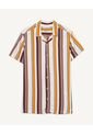 Camisa  Para Hombre Manga Corta Sin Bolsillo Color Vino Marca Seven Seven #45011892 de Seven Seven