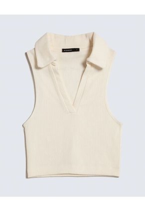 Camiseta Para Mujer Manga Sisa Color Crudo Marca Seven Seven #28096020