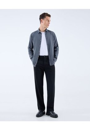 Camisa Para Hombre Manga Larga  Color Gris  Marca Seven Seven #45012087