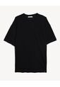 Camiseta Relaxed Tejida  Para Hombre Negro Seven Seven de Seven Seven
