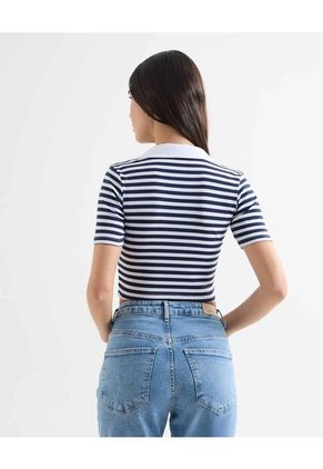 Camiseta Para Mujer Manga Corta Moda Color Azul Marca Seven Seven #28096198