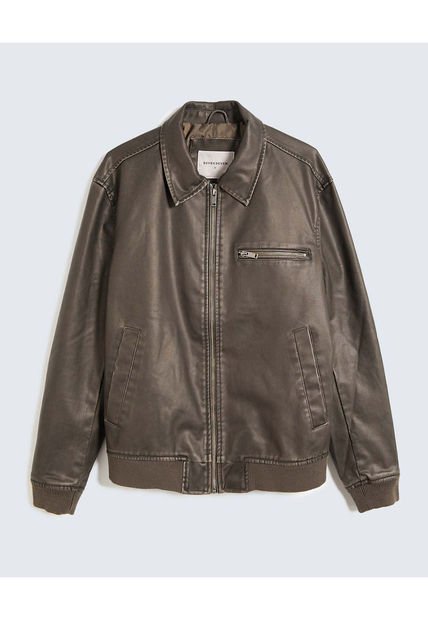 Chaqueta Para Hombre Pu Color Negro Marca Seven Seven #45080463