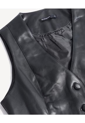 Chaleco Para Mujer Plano Color Negro Marca Seven Seven #28250153