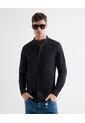 Camisa Cuello Mao  Para Hombre Negro Seven Seven de Seven Seven