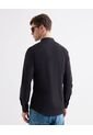 Camisa Cuello Mao  Para Hombre Negro Seven Seven de Seven Seven
