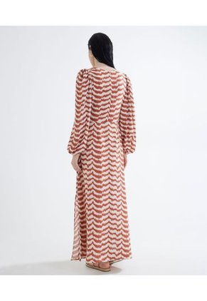 Vestido Para Mujer Manga Larga Color Naranja Marca Seven Seven #28171199