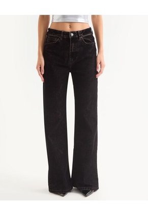 Jean Para Mujer Wide-Leg Color Negro Marca Seven Seven #28160906