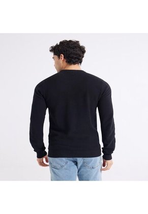 Saco Para Hombre Cuello Redondo Color Negro Marca Seven Seven #45330221