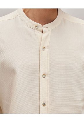 Camisa Para Hombre Manga Corta  Color Crudo Marca Seven Seven #45012003
