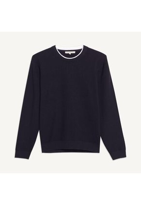 Saco Para Hombre Cuello Redondo Color Negro Marca Seven Seven #45330221