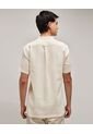 Camisa Para Hombre Manga Corta  Color Crudo Marca Seven Seven #45012003 de Seven Seven