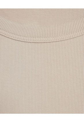 Camiseta Para Mujer Manga Corta Color Beige Marca Seven Seven #28095921