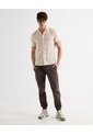 Camisa Resort Estampada  Para Hombre Taupe Seven Seven de Seven Seven